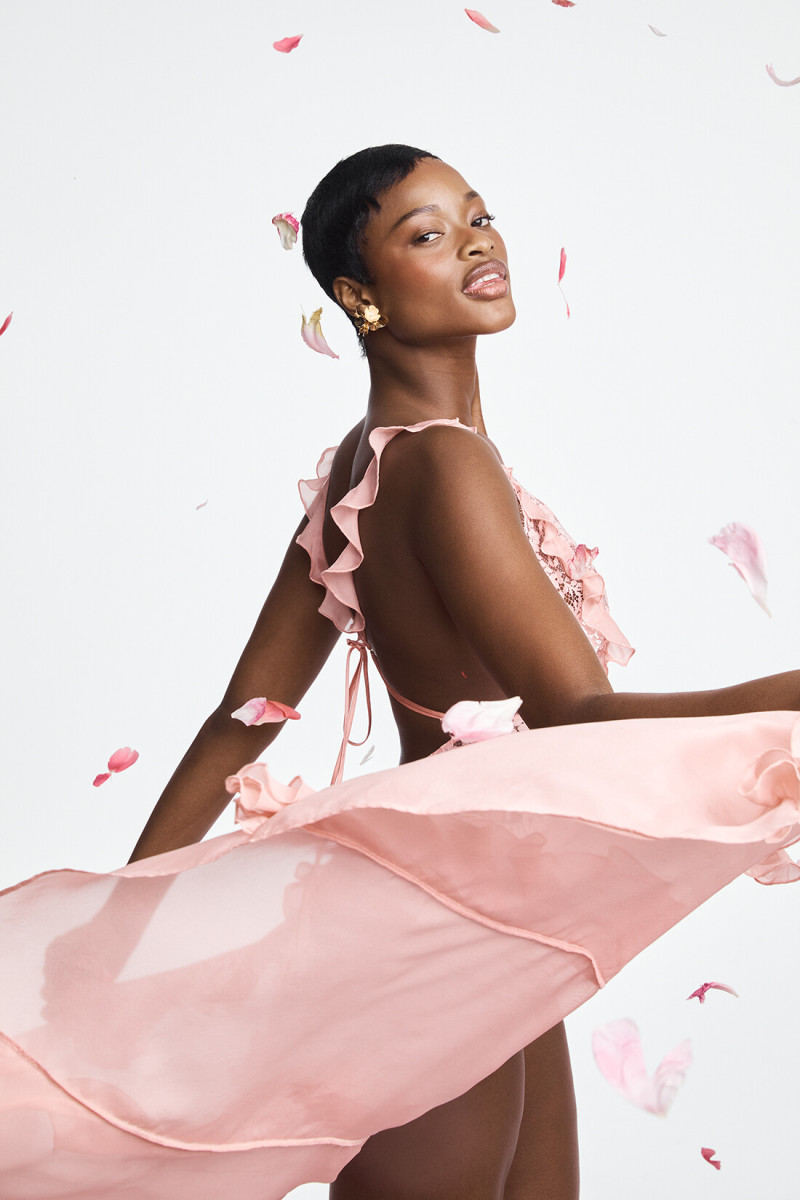 Mayowa Nicholas featured in  the Victoria\'s Secret advertisement for Spring/Summer 2025