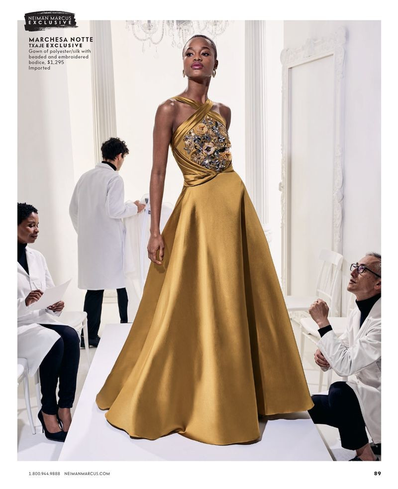 Mayowa Nicholas featured in  the Neiman Marcus Exclusive lookbook for Fall 2018