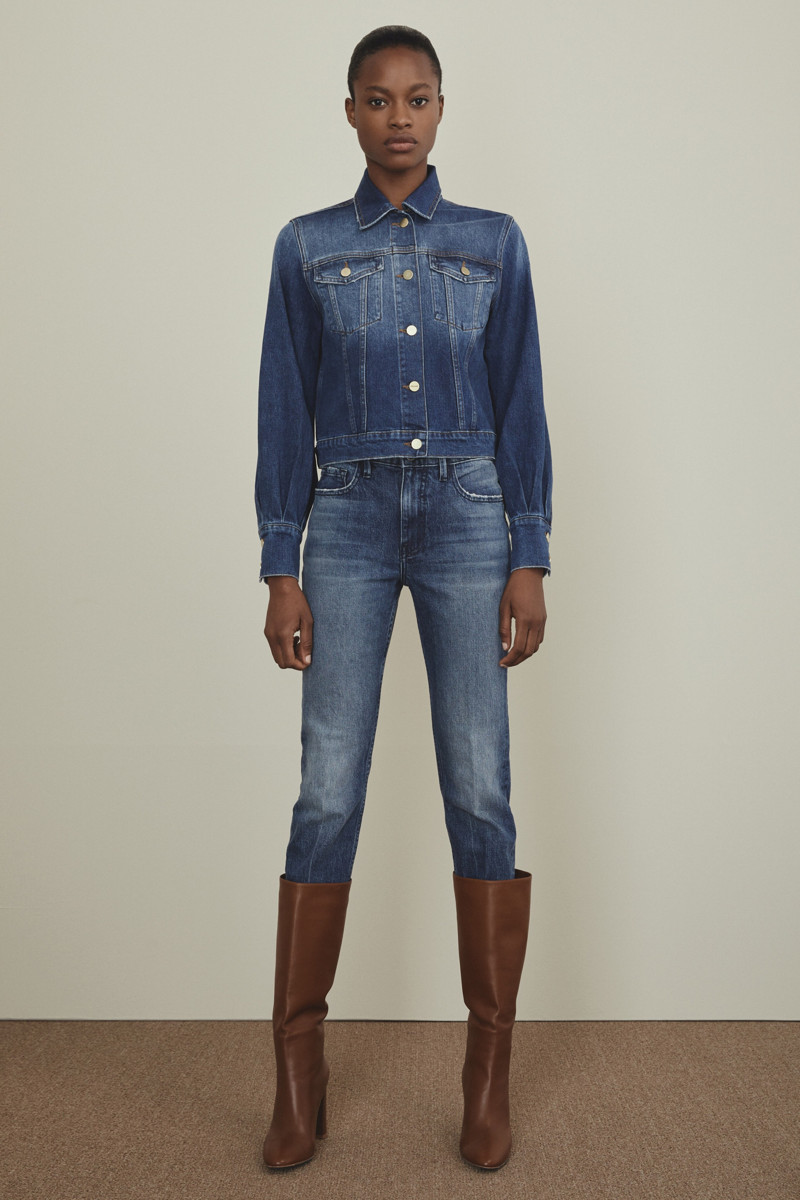 Mayowa Nicholas featured in  the Frame Denim lookbook for Pre-Fall 2019