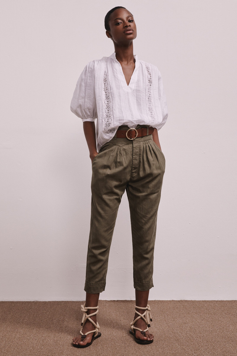 Mayowa Nicholas featured in  the Frame Denim lookbook for Pre-Fall 2019