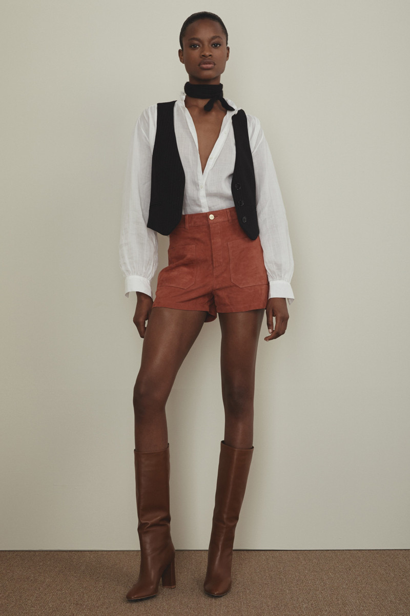 Mayowa Nicholas featured in  the Frame Denim lookbook for Pre-Fall 2019