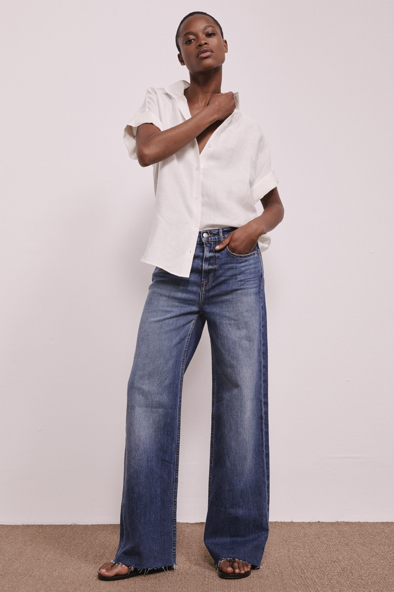 Mayowa Nicholas featured in  the Frame Denim lookbook for Pre-Fall 2019