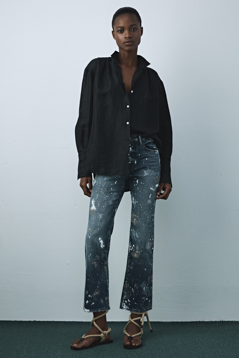 Mayowa Nicholas featured in  the Frame Denim lookbook for Pre-Fall 2019