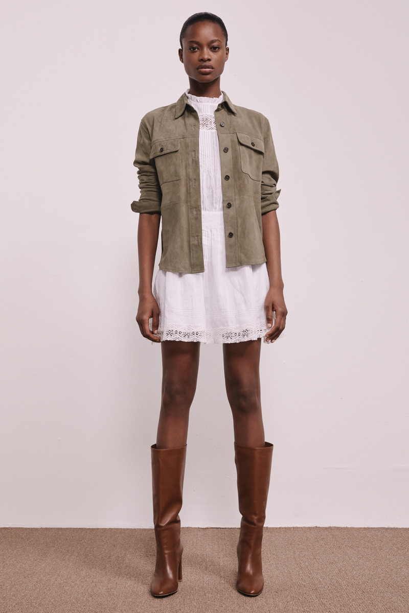 Mayowa Nicholas featured in  the Frame Denim lookbook for Pre-Fall 2019
