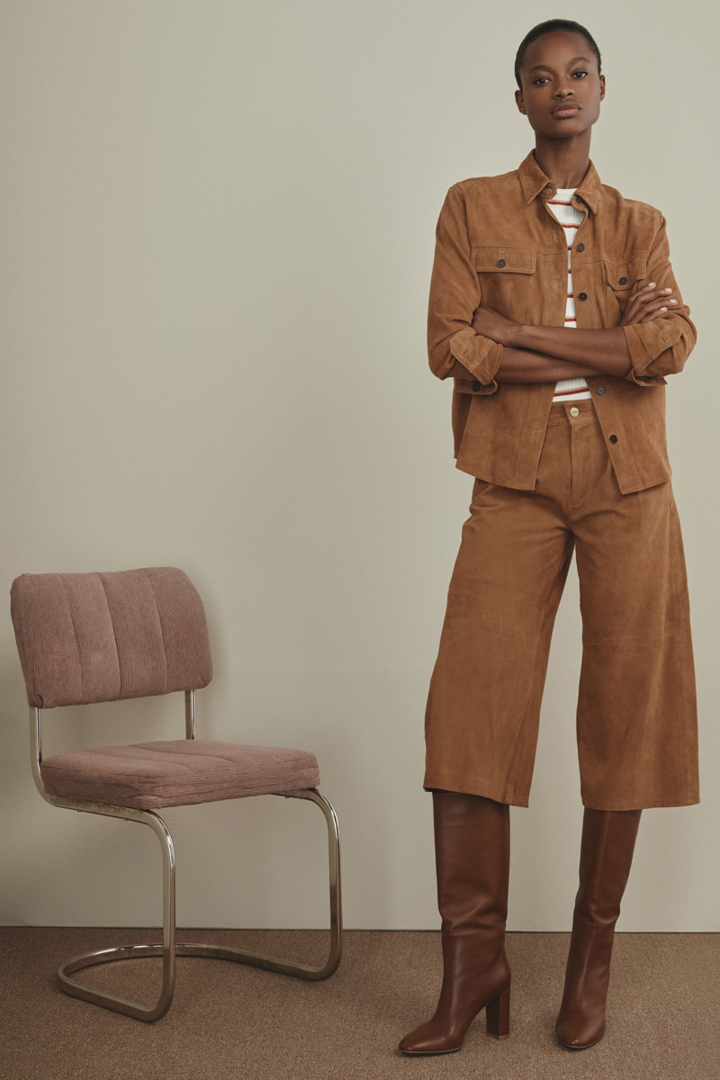 Mayowa Nicholas featured in  the Frame Denim lookbook for Pre-Fall 2019