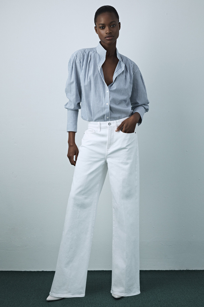 Mayowa Nicholas featured in  the Frame Denim lookbook for Pre-Fall 2019