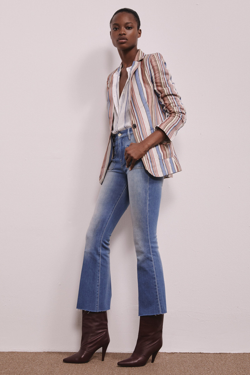 Mayowa Nicholas featured in  the Frame Denim lookbook for Pre-Fall 2019