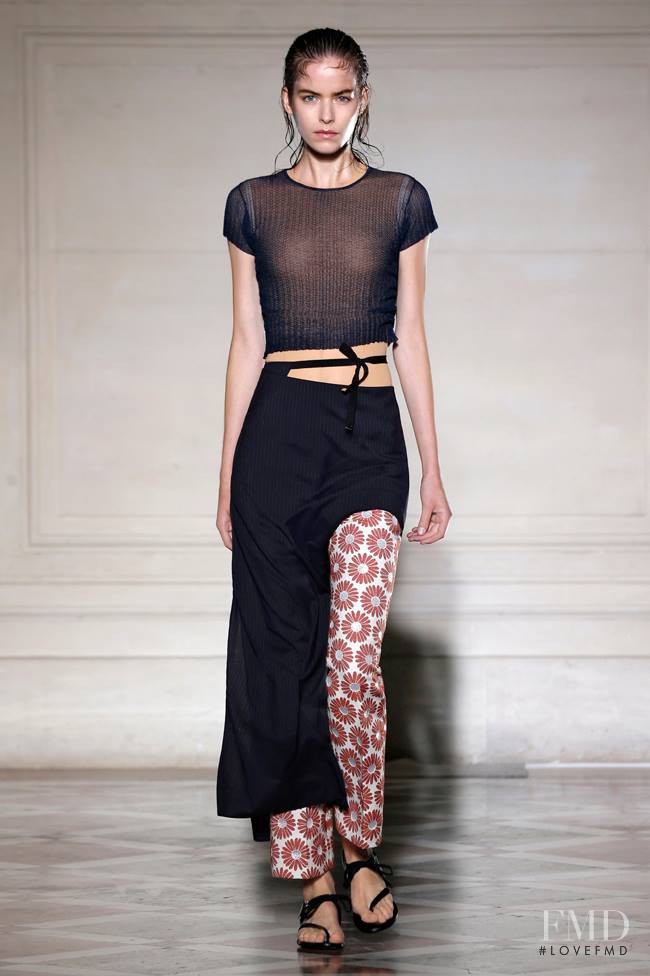 Alexandra Hochguertel featured in  the Maison Martin Margiela Défilé fashion show for Spring/Summer 2015