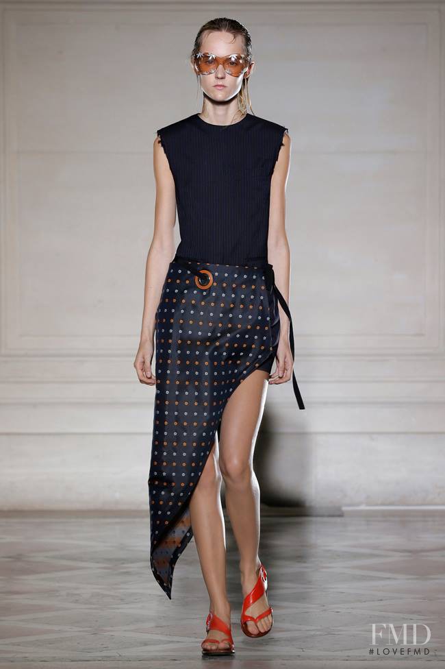 Harleth Kuusik featured in  the Maison Martin Margiela Défilé fashion show for Spring/Summer 2015