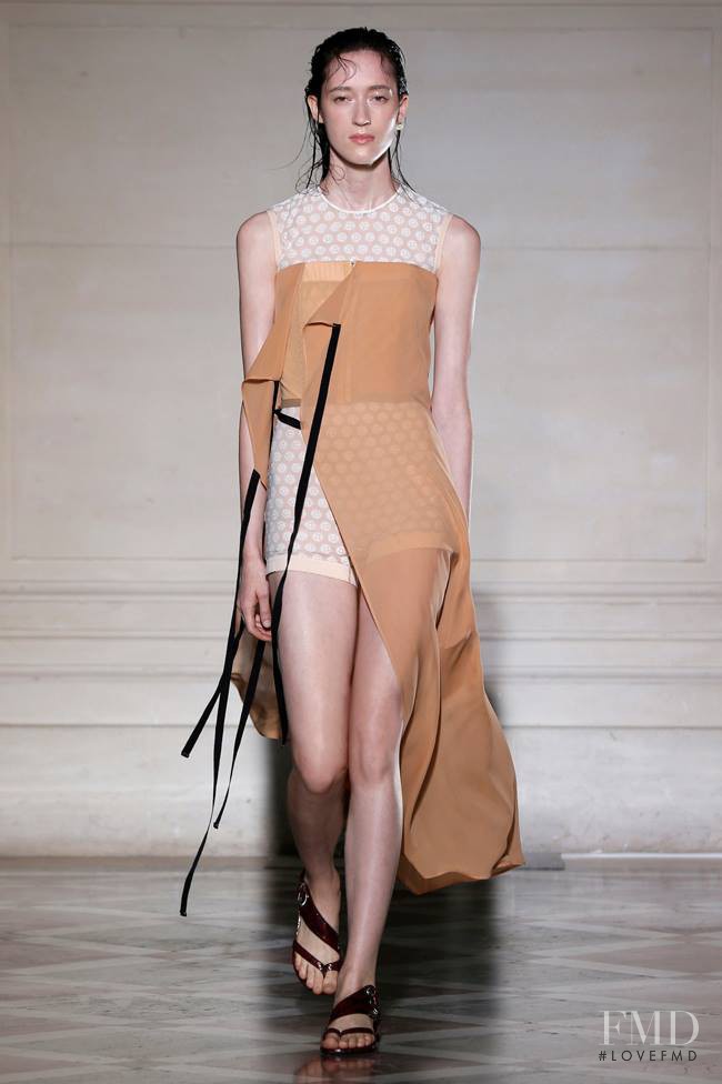 Helena Severin featured in  the Maison Martin Margiela Défilé fashion show for Spring/Summer 2015