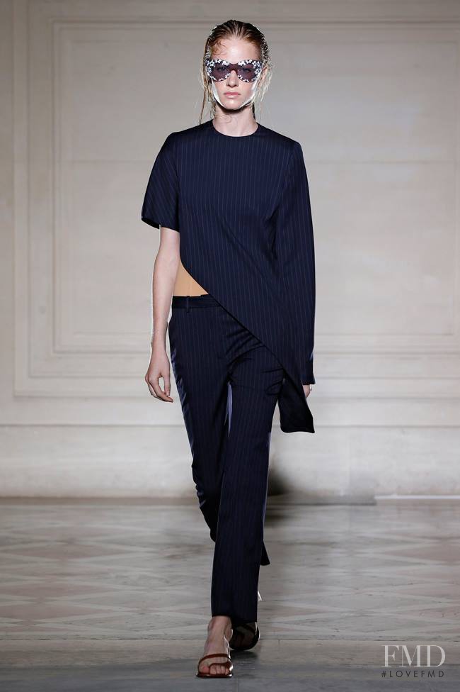 Naemi Schink featured in  the Maison Martin Margiela Défilé fashion show for Spring/Summer 2015