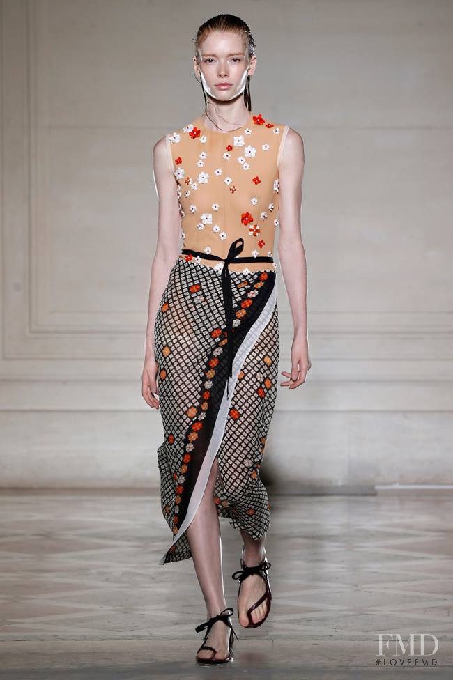 Julia Hafstrom featured in  the Maison Martin Margiela Défilé fashion show for Spring/Summer 2015