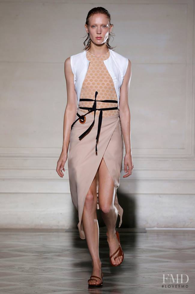 Annely Bouma featured in  the Maison Martin Margiela Défilé fashion show for Spring/Summer 2015