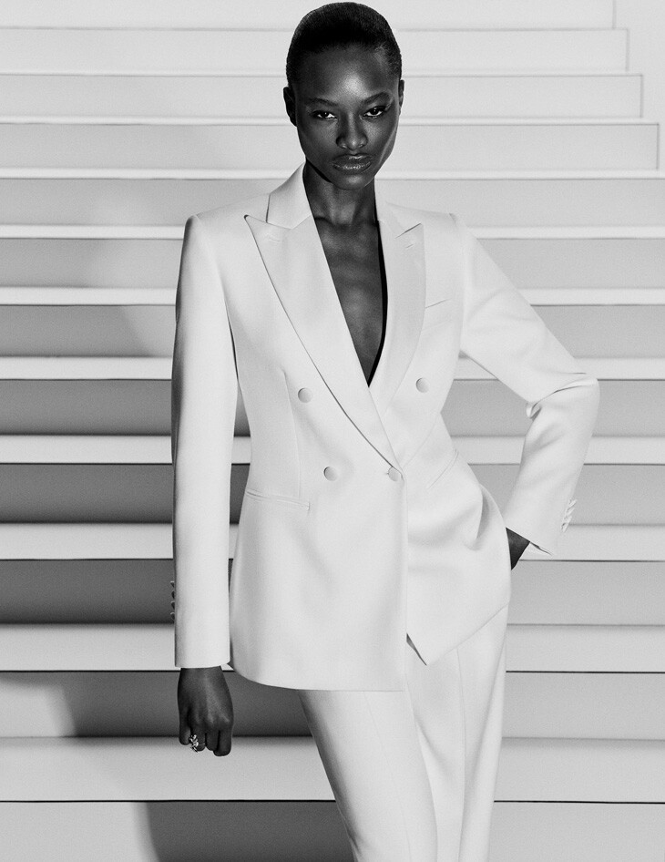 Mayowa Nicholas featured in  the Max Mara Capsule Collection advertisement for Autumn/Winter 2019