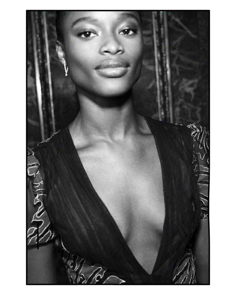 Mayowa Nicholas featured in  the Bergdorf Goodman advertisement for Spring/Summer 2020