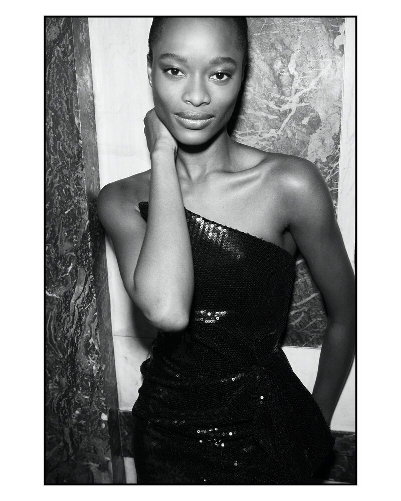 Mayowa Nicholas featured in  the Bergdorf Goodman advertisement for Spring/Summer 2020