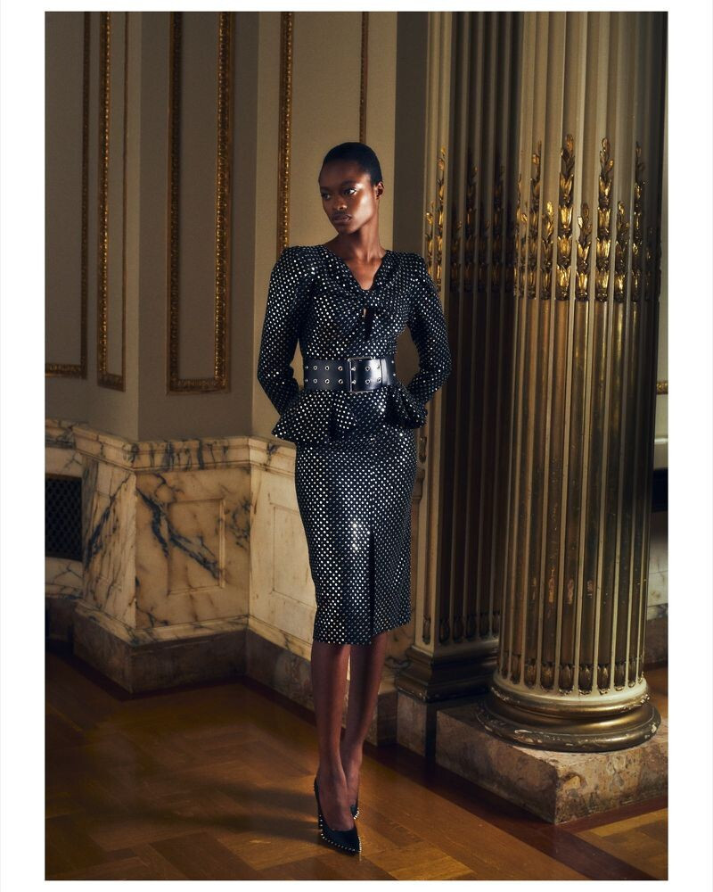 Mayowa Nicholas featured in  the Bergdorf Goodman advertisement for Spring/Summer 2020