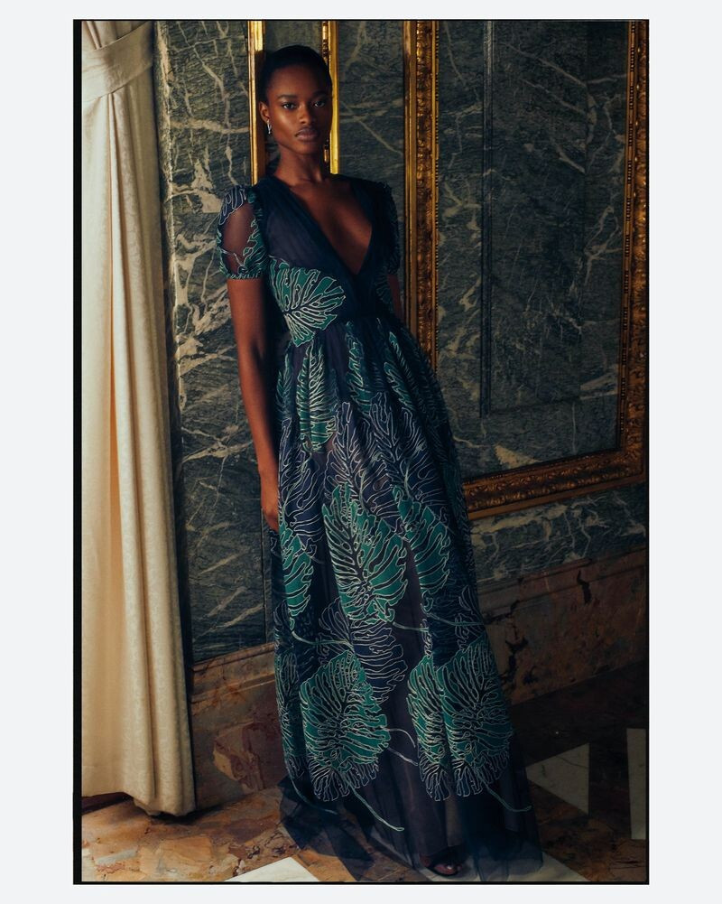 Mayowa Nicholas featured in  the Bergdorf Goodman advertisement for Spring/Summer 2020