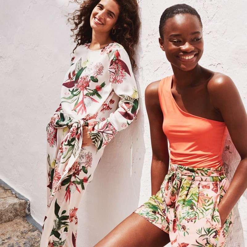 Mayowa Nicholas featured in  the H&M lookbook for Summer 2018