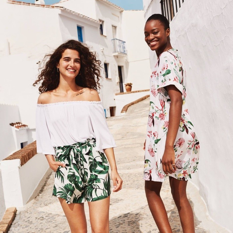 Mayowa Nicholas featured in  the H&M lookbook for Summer 2018