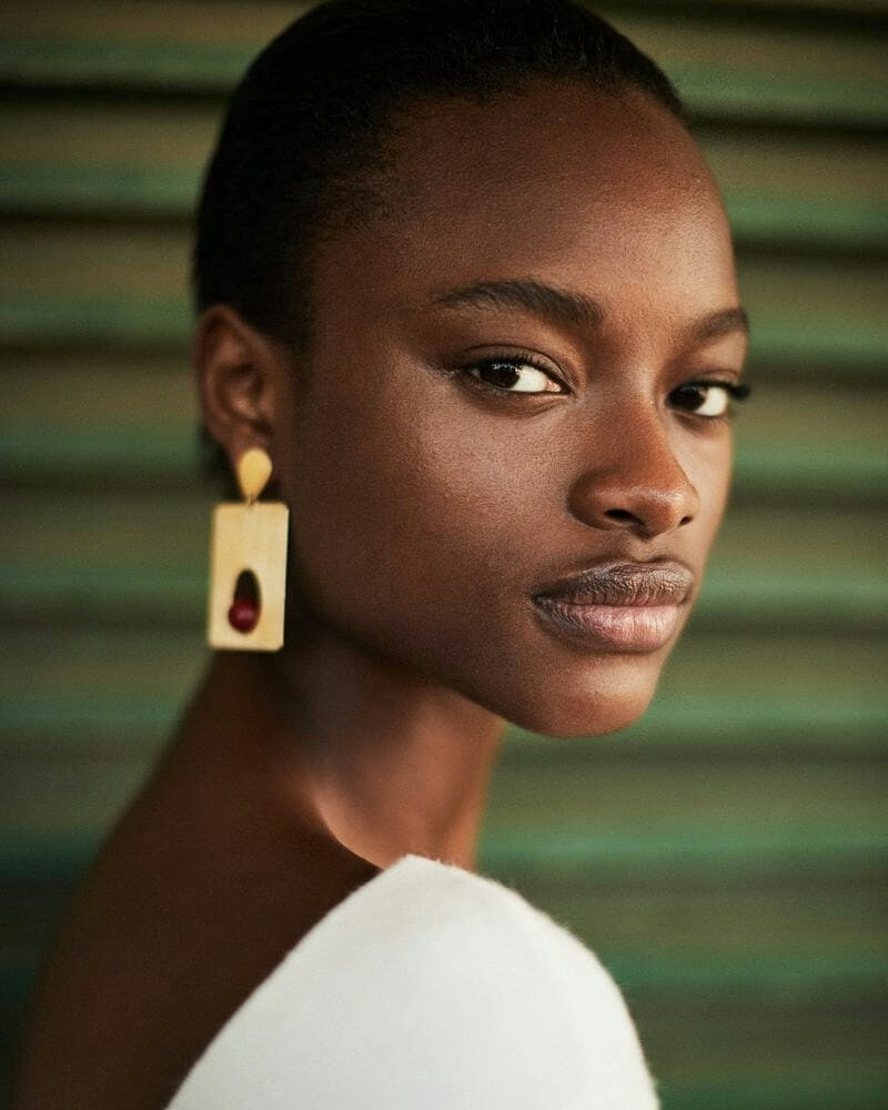 Mayowa Nicholas featured in  the Mango advertisement for Pre-Fall 2018