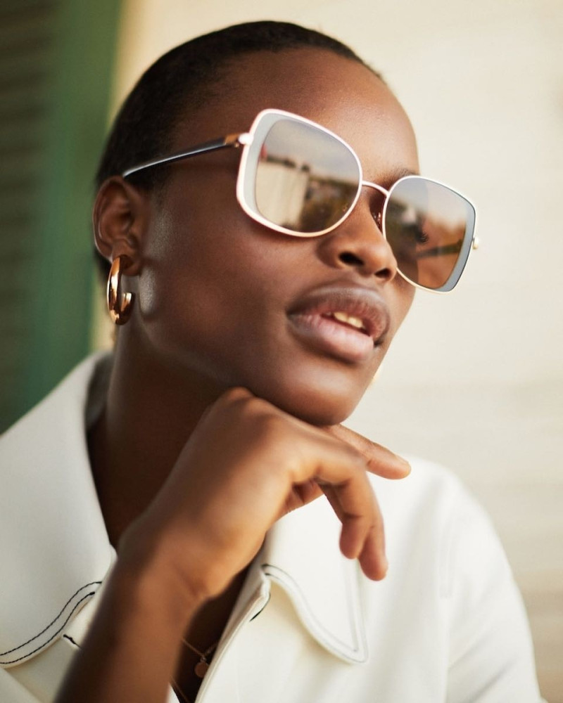 Mayowa Nicholas featured in  the Mango advertisement for Pre-Fall 2018