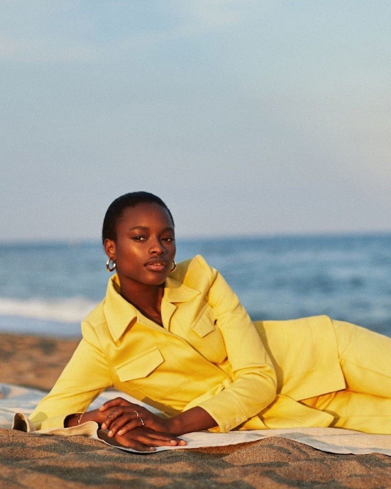 Mayowa Nicholas featured in  the Mango advertisement for Pre-Fall 2018