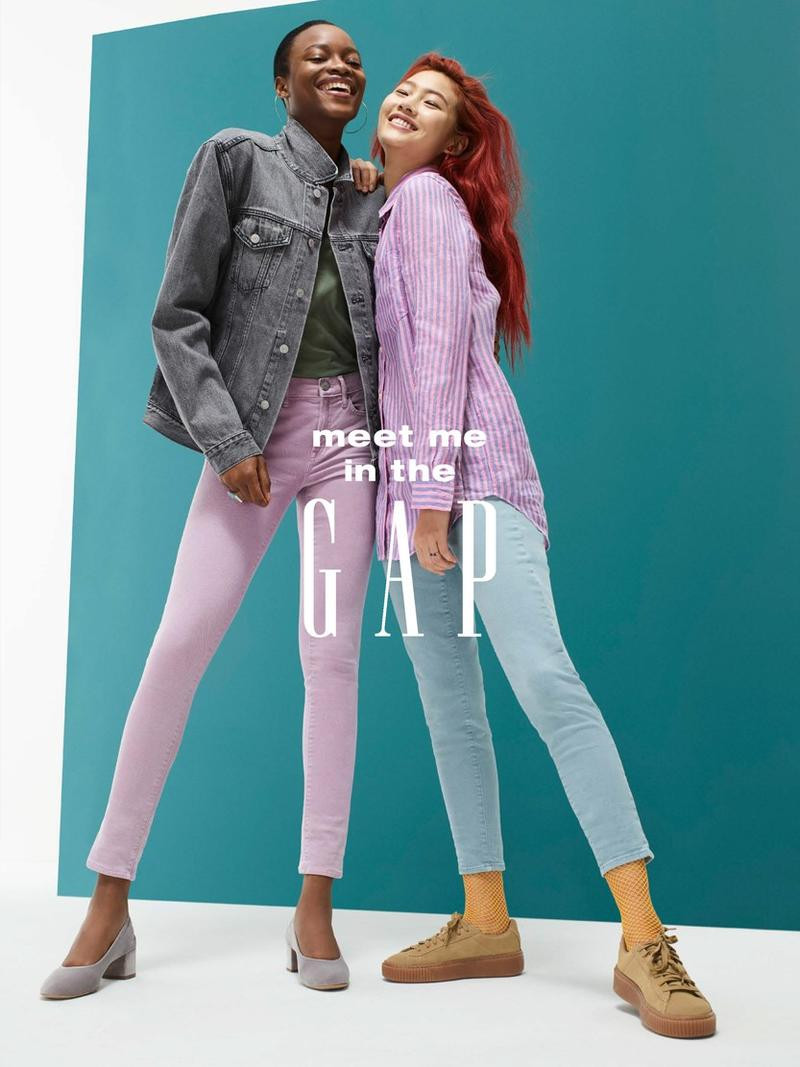 Mayowa Nicholas featured in  the Gap advertisement for Spring/Summer 2018