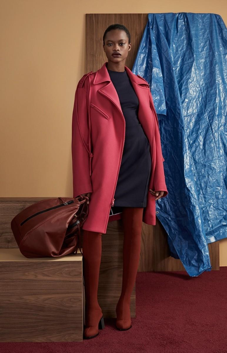 Mayowa Nicholas featured in  the DKNY lookbook for Pre-Fall 2017
