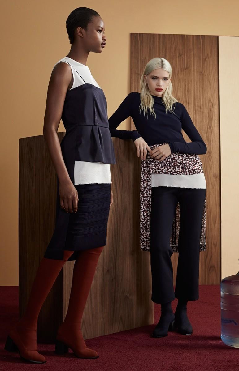 Mayowa Nicholas featured in  the DKNY lookbook for Pre-Fall 2017