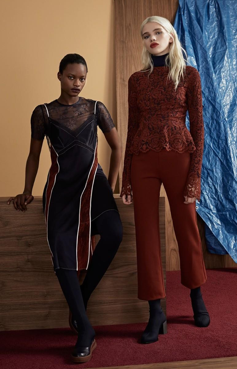 Mayowa Nicholas featured in  the DKNY lookbook for Pre-Fall 2017