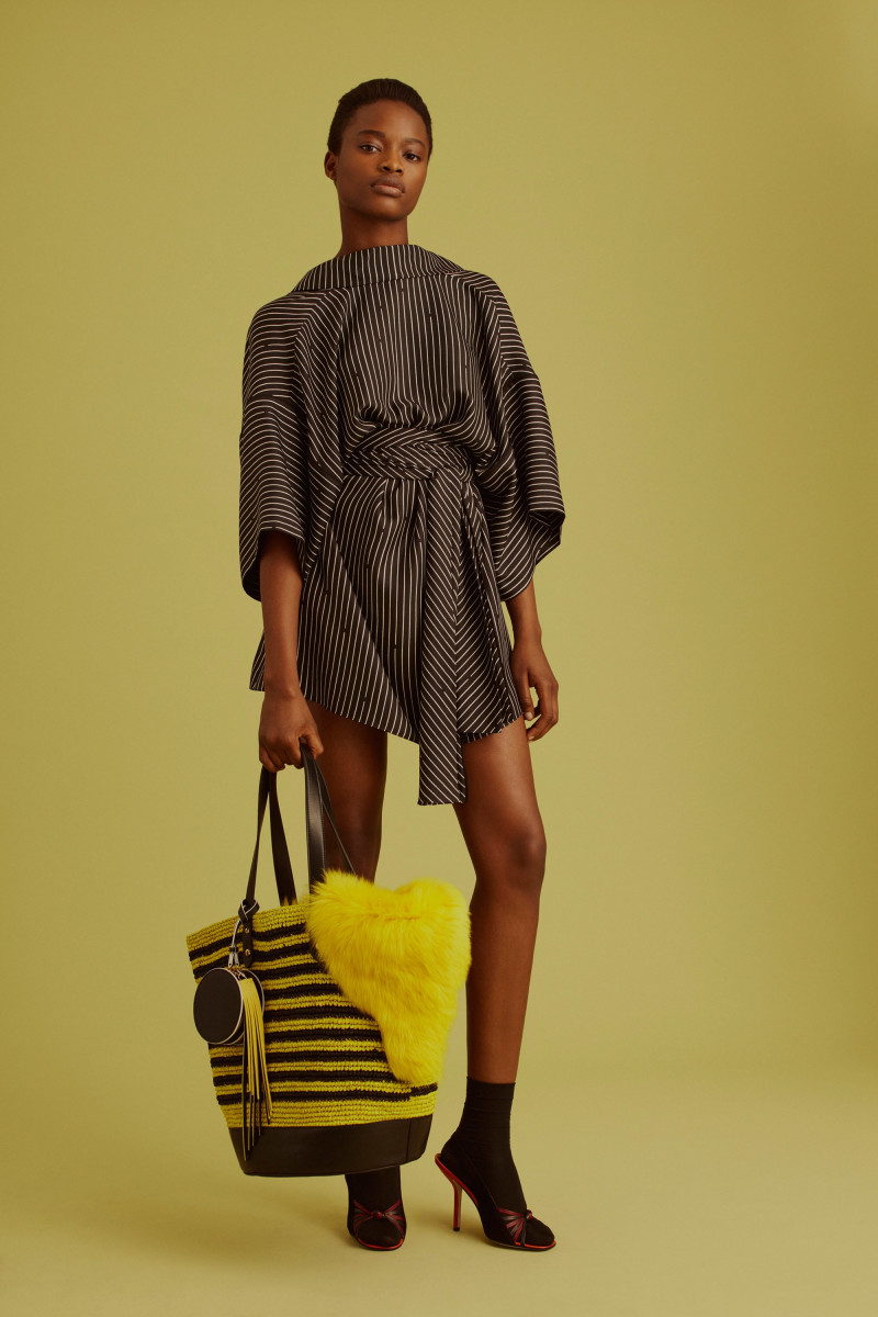 Mayowa Nicholas featured in  the Diane Von Furstenberg lookbook for Pre-Fall 2017