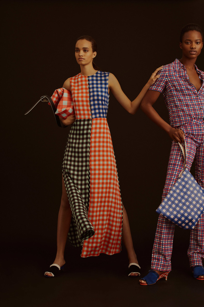 Mayowa Nicholas featured in  the Diane Von Furstenberg lookbook for Pre-Fall 2017
