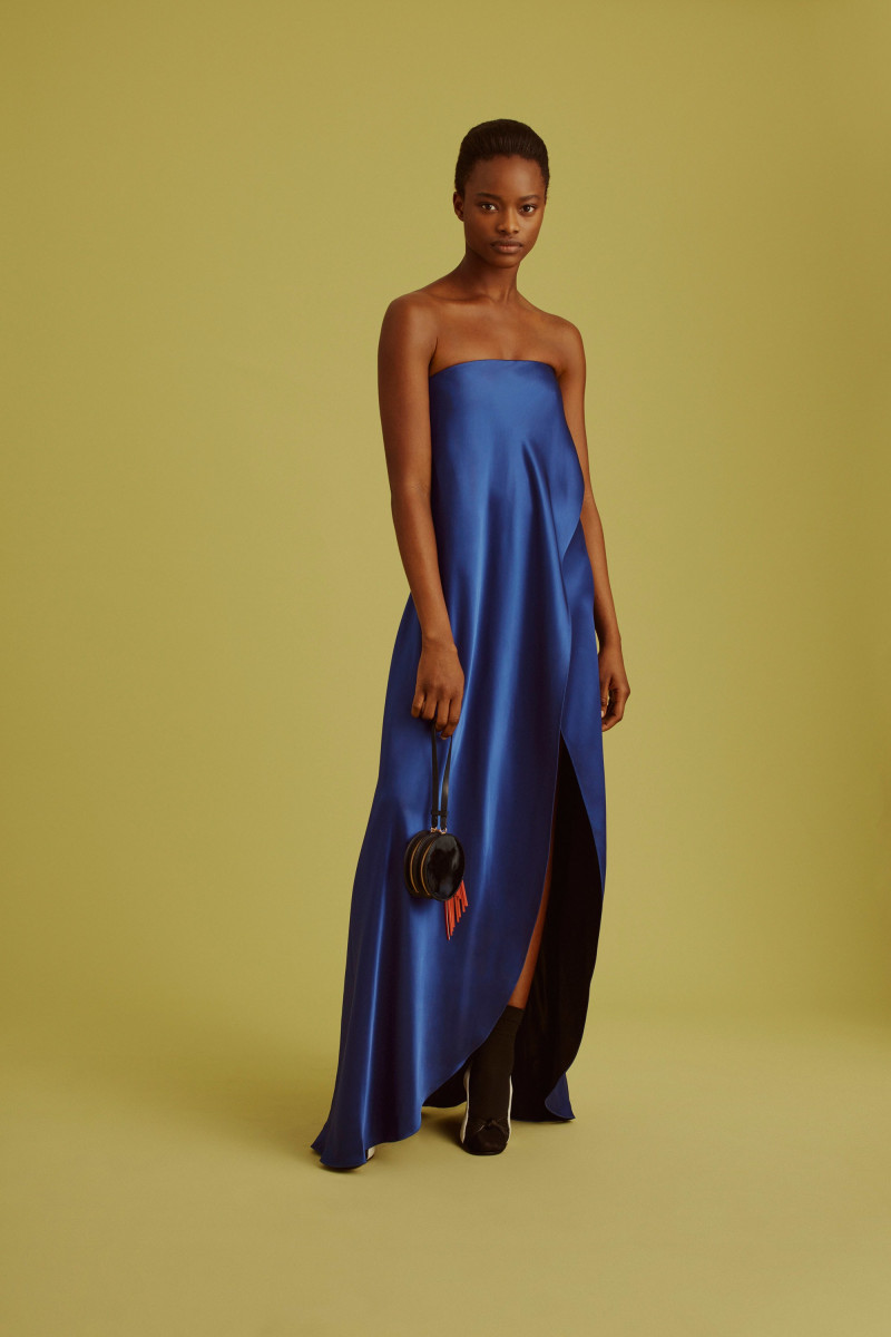 Mayowa Nicholas featured in  the Diane Von Furstenberg lookbook for Pre-Fall 2017