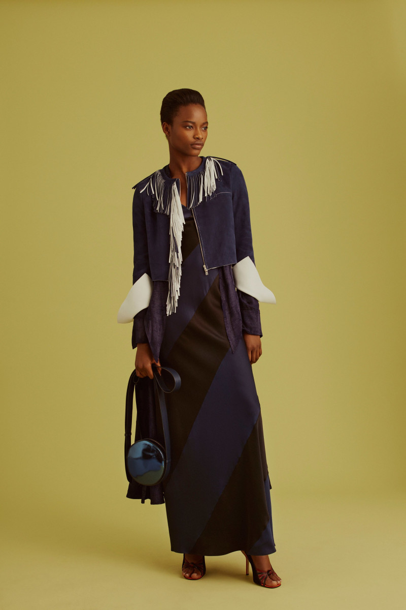 Mayowa Nicholas featured in  the Diane Von Furstenberg lookbook for Pre-Fall 2017