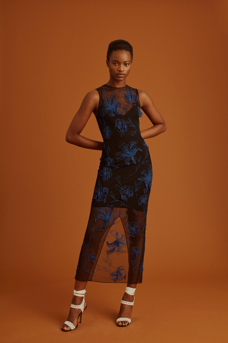 Mayowa Nicholas featured in  the Diane Von Furstenberg lookbook for Pre-Fall 2017