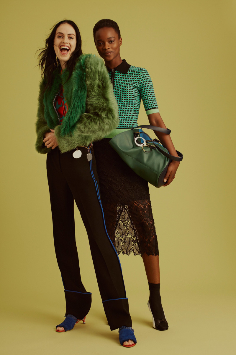 Mayowa Nicholas featured in  the Diane Von Furstenberg lookbook for Pre-Fall 2017