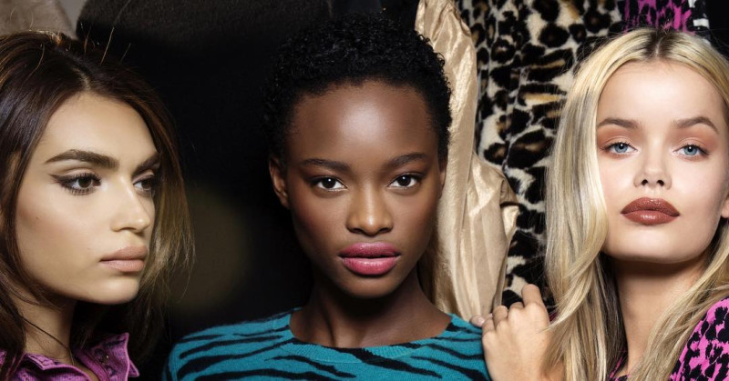 Mayowa Nicholas featured in  the Marc Jacobs Beauty advertisement for Spring/Summer 2017