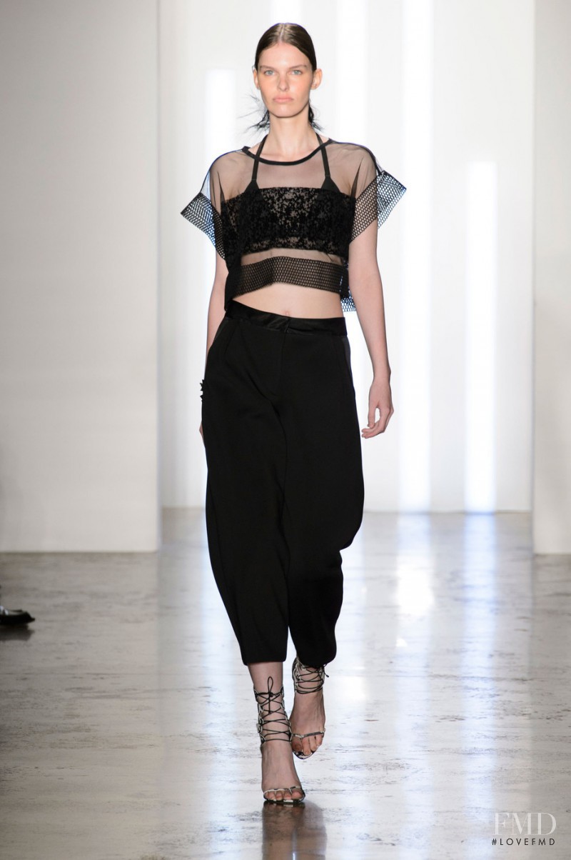 Lisa Verberght featured in  the Ohne Titel fashion show for Spring/Summer 2015
