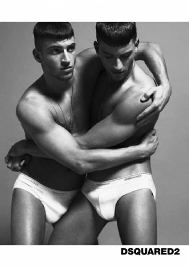 Jonathan de Sampaio featured in  the DSquared2 Underwear advertisement for Spring/Summer 2011