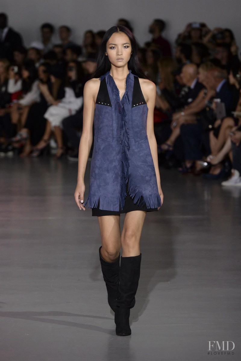 Luping Wang featured in  the Costume National fashion show for Spring/Summer 2015