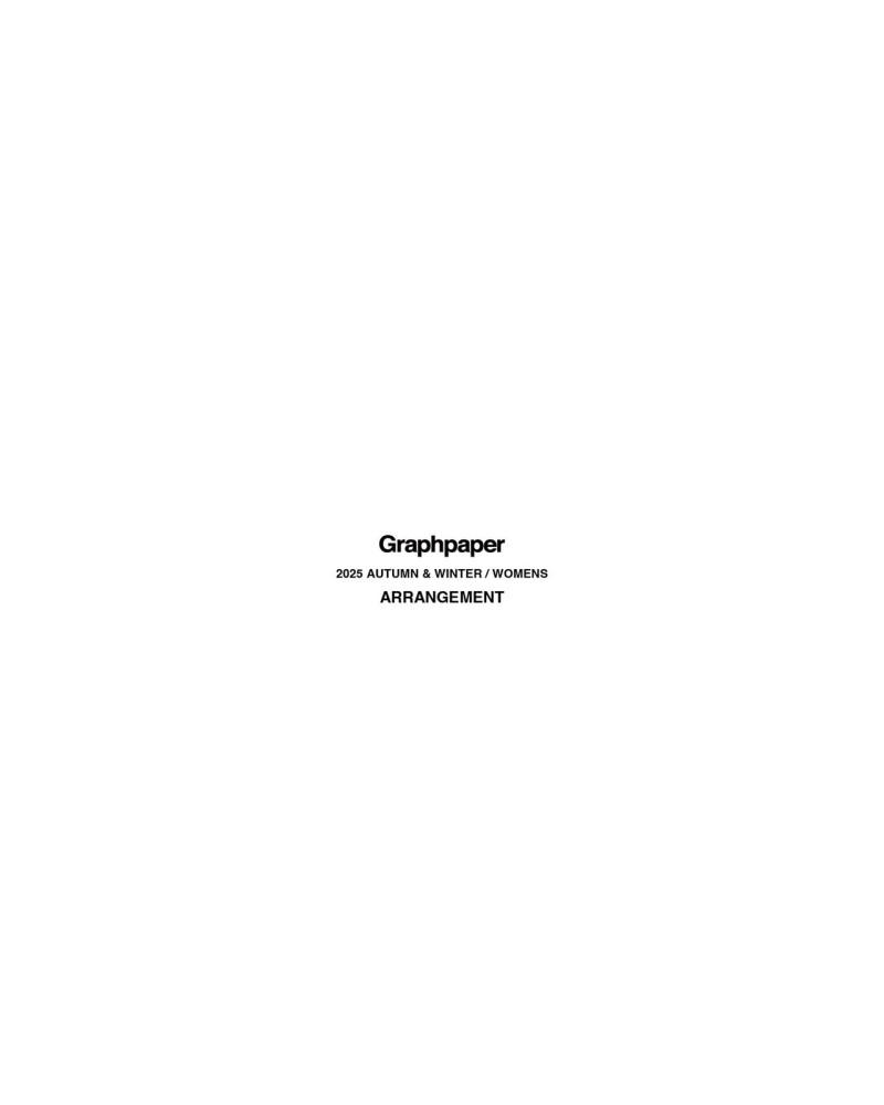 Graphpaper lookbook for Autumn/Winter 2025