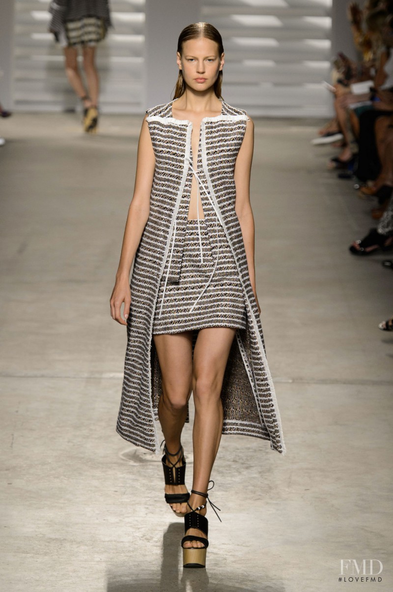 Elisabeth Erm featured in  the Thakoon fashion show for Spring/Summer 2015