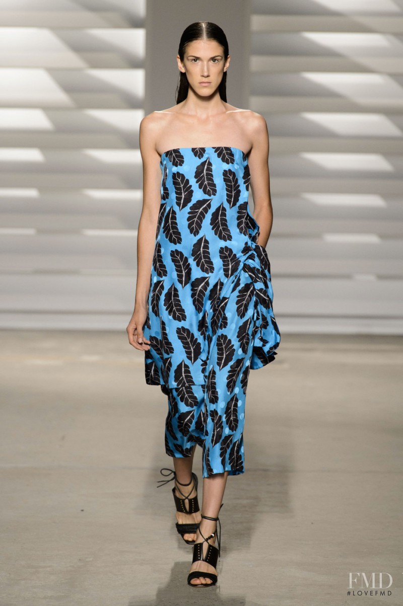 Ana Buljevic featured in  the Thakoon fashion show for Spring/Summer 2015