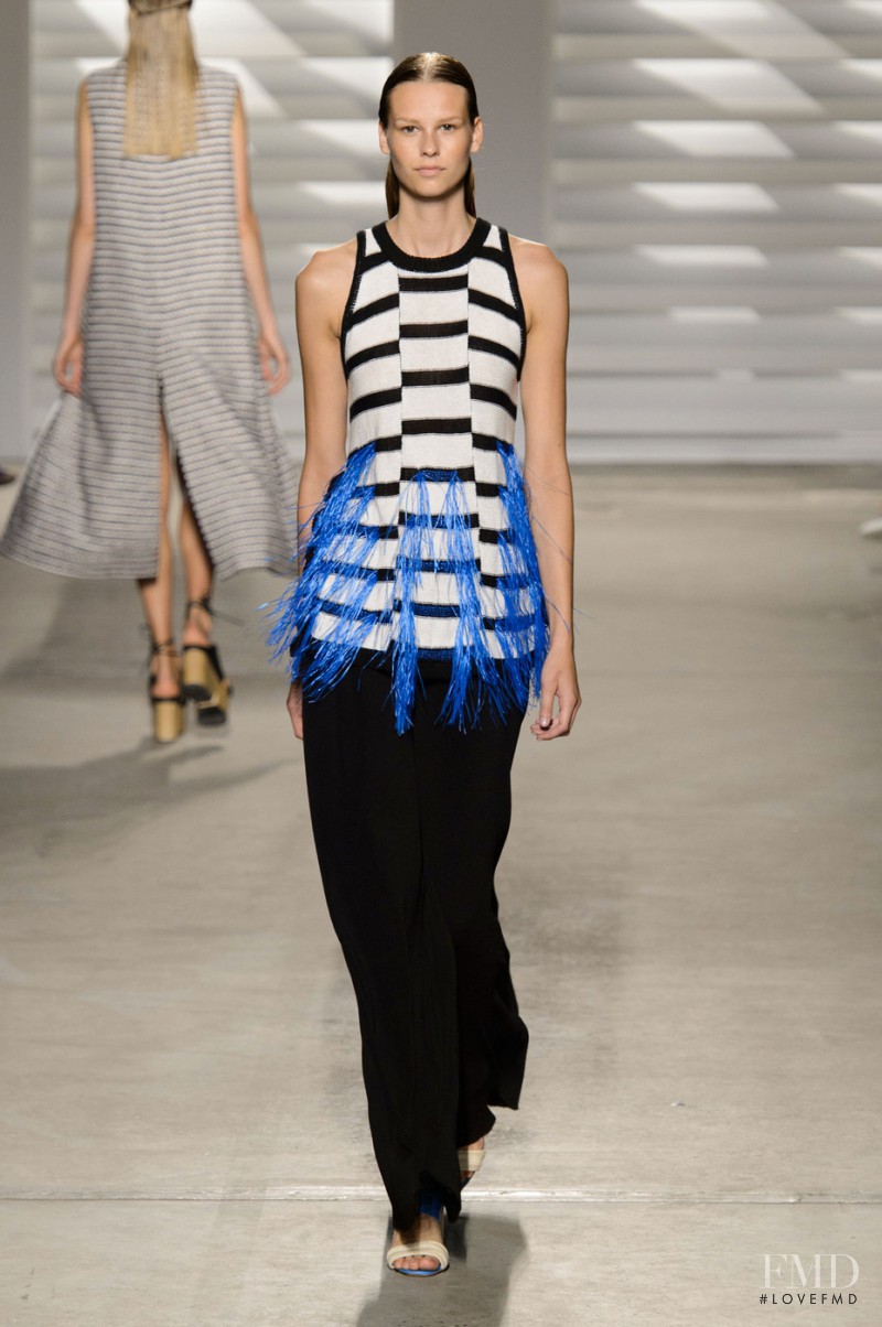 Mariina Keskitalo featured in  the Thakoon fashion show for Spring/Summer 2015