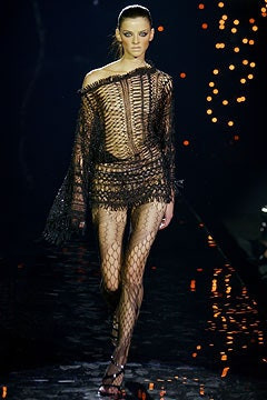 Julien Macdonald fashion show for Autumn/Winter 2003