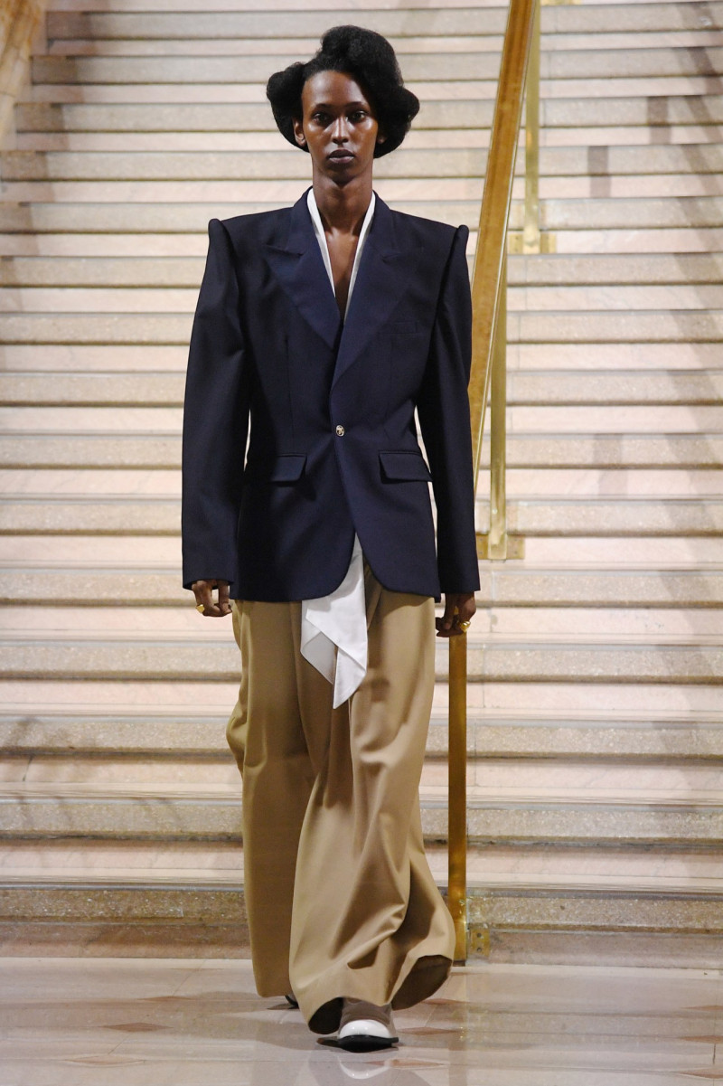 Thursday Alii featured in  the Willy Chavarria fashion show for Spring/Summer 2024