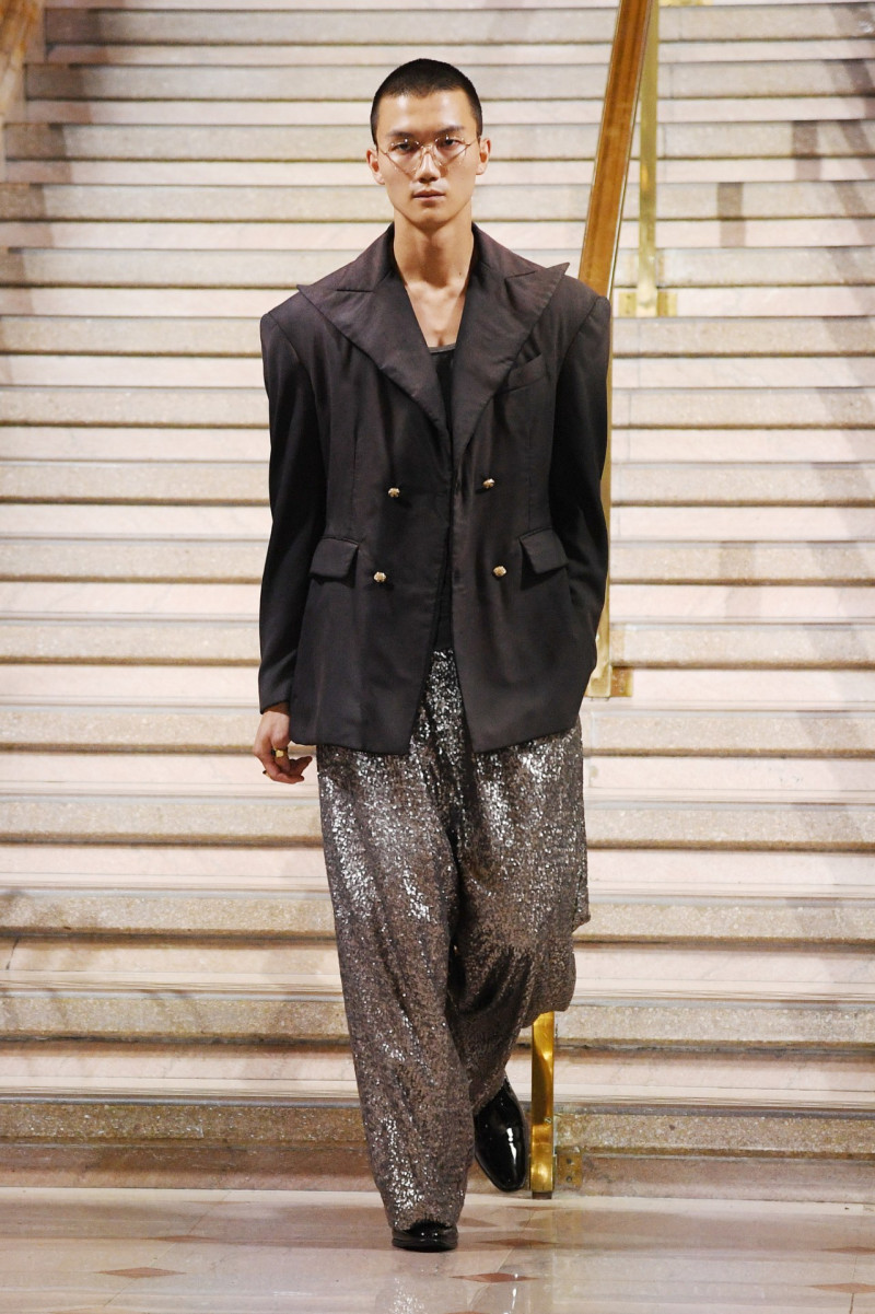 Ryan Park featured in  the Willy Chavarria fashion show for Spring/Summer 2024