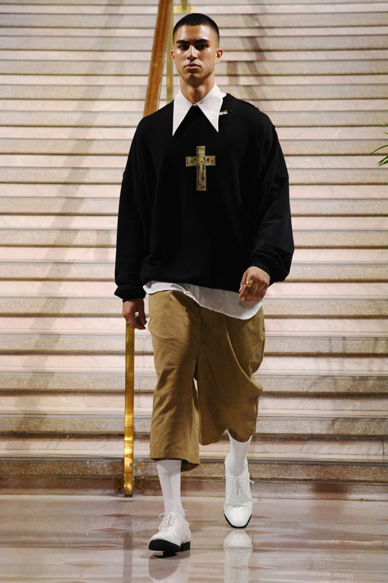 Ezequiel Marte featured in  the Willy Chavarria fashion show for Spring/Summer 2024