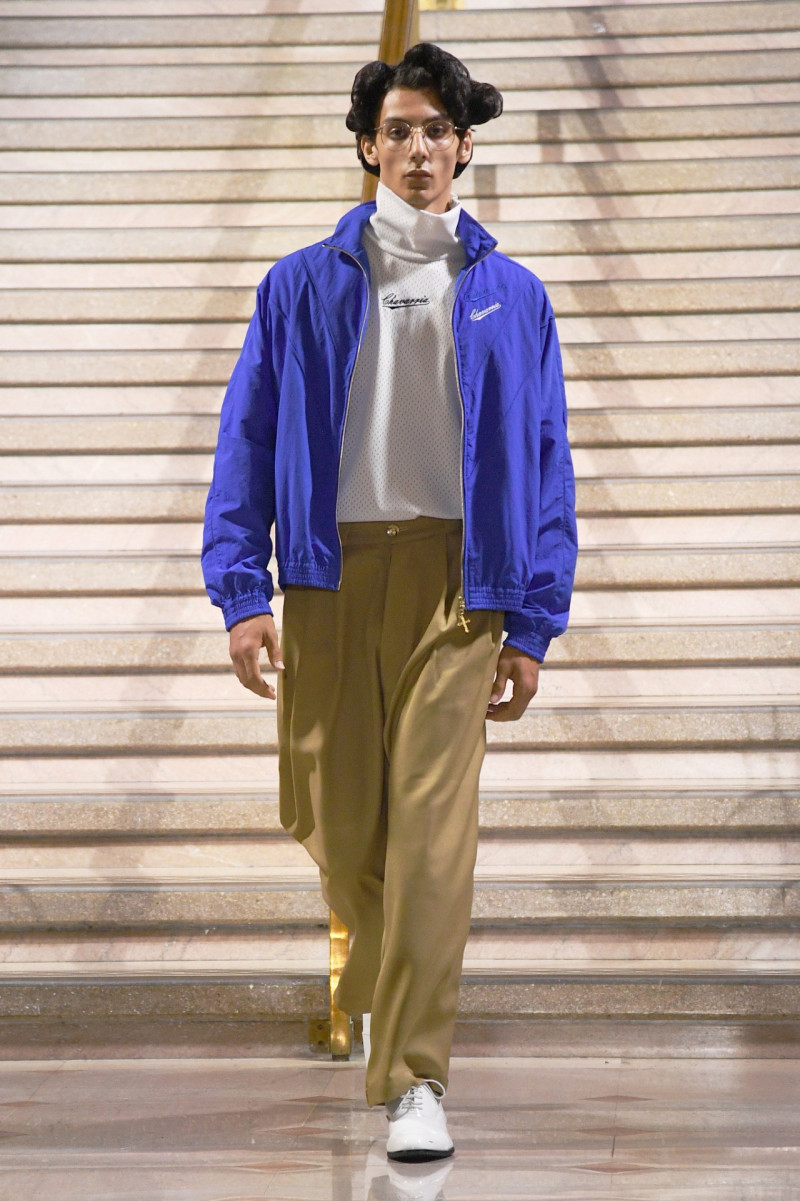 Mehdi Abouzaid featured in  the Willy Chavarria fashion show for Spring/Summer 2024